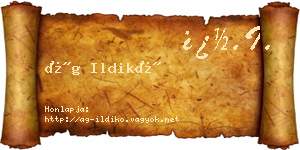 Ág Ildikó névjegykártya